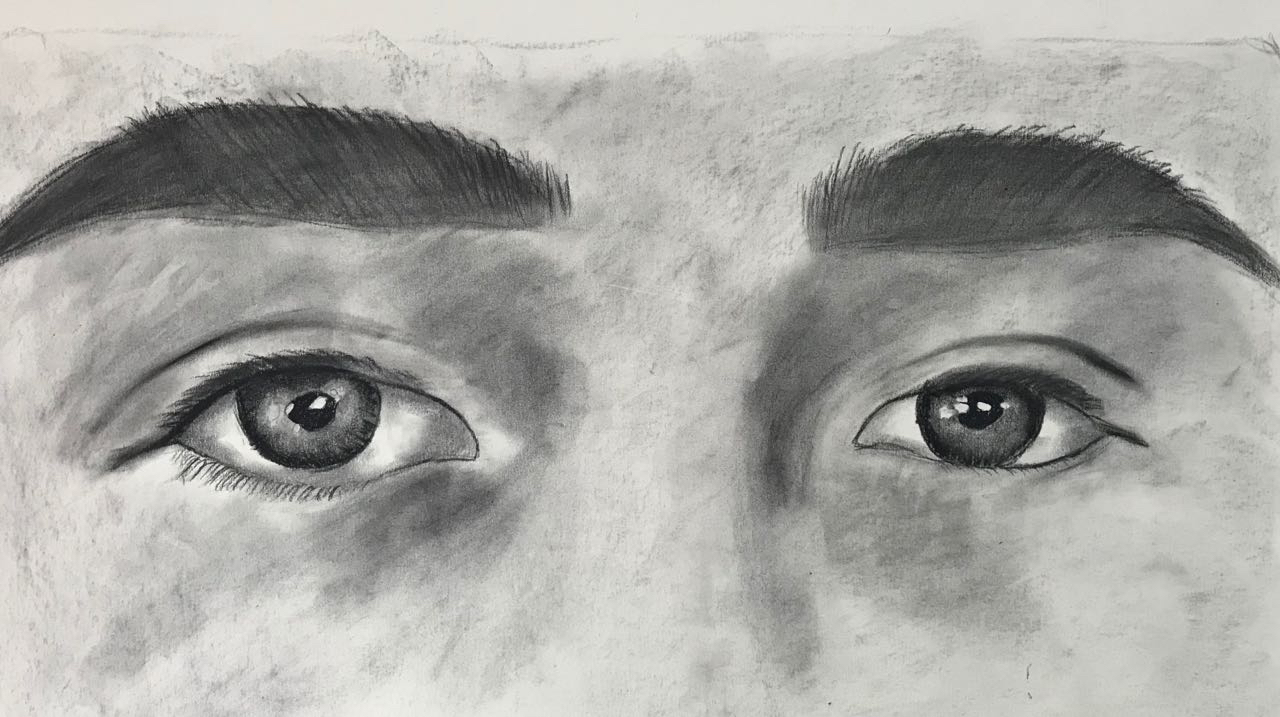 Eye Drawing Art Print by Ileana Hunter | Society6